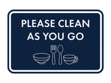 Classic Framed Please Clean As You Go Wall or Door Sign