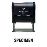 SPECIMEN Self Inking Rubber Stamp
