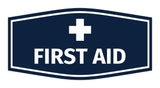 Signs ByLITA Fancy First Aid Sign with Adhesive Tape, Mounts On Any Surface, Weather Resistant, Indoor/Outdoor Use