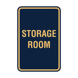 Portrait Round Storage Room Sign