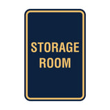 Portrait Round Storage Room Sign