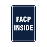 Portrait Round Facp Inside Sign