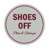 Signs ByLITA Circle Shoes off Please Thank you Sign