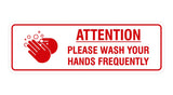 Signs ByLITA Standard Attention Please Wash Your Hands Sign