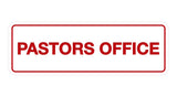 Signs ByLITA Standard Pastors Office Sign