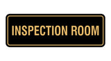 Standard Inspection Room Sign
