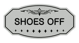 Victorian Shoes Off Sign