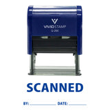 Scanned By Date Self Inking Rubber Stamp