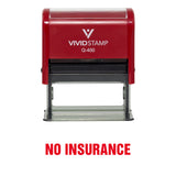 No Insurance Self Inking Rubber Stamp
