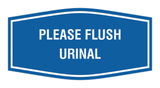 Fancy Please Flush Urinal Wall or Door Sign