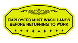 Victorian Employees Must Wash Hands Before Returning To Work Sign