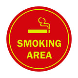 Signs ByLITA Circle Smoking Area Sign