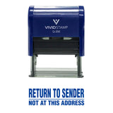 Return To Sender Not At This Address Self Inking Rubber Stamp