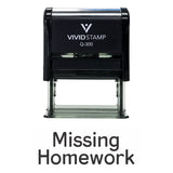 Missing Homework Teacher Self Inking Rubber Stamp