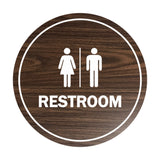 Signs ByLITA Circle All Gender Restroom Sign