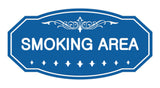 Victorian Smoking Area Sign