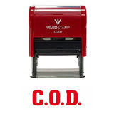 C.O.D. Self Inking Rubber Stamp