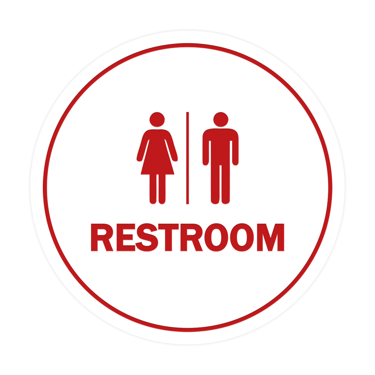 Signs ByLITA Circle All Gender Restroom Sign