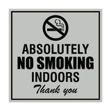 Signs ByLITA Square Absolutely No Indoor Smoking Thank You Sign