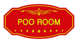 Victorian Poo Room Sign