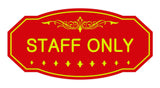 Signs ByLITA Victorian Staff Only Sign