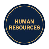 Signs ByLITA Circle Human Resources Sign