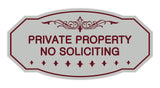 Victorian Private Property No Soliciting Sign