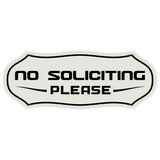 Stylish No Soliciting Sign