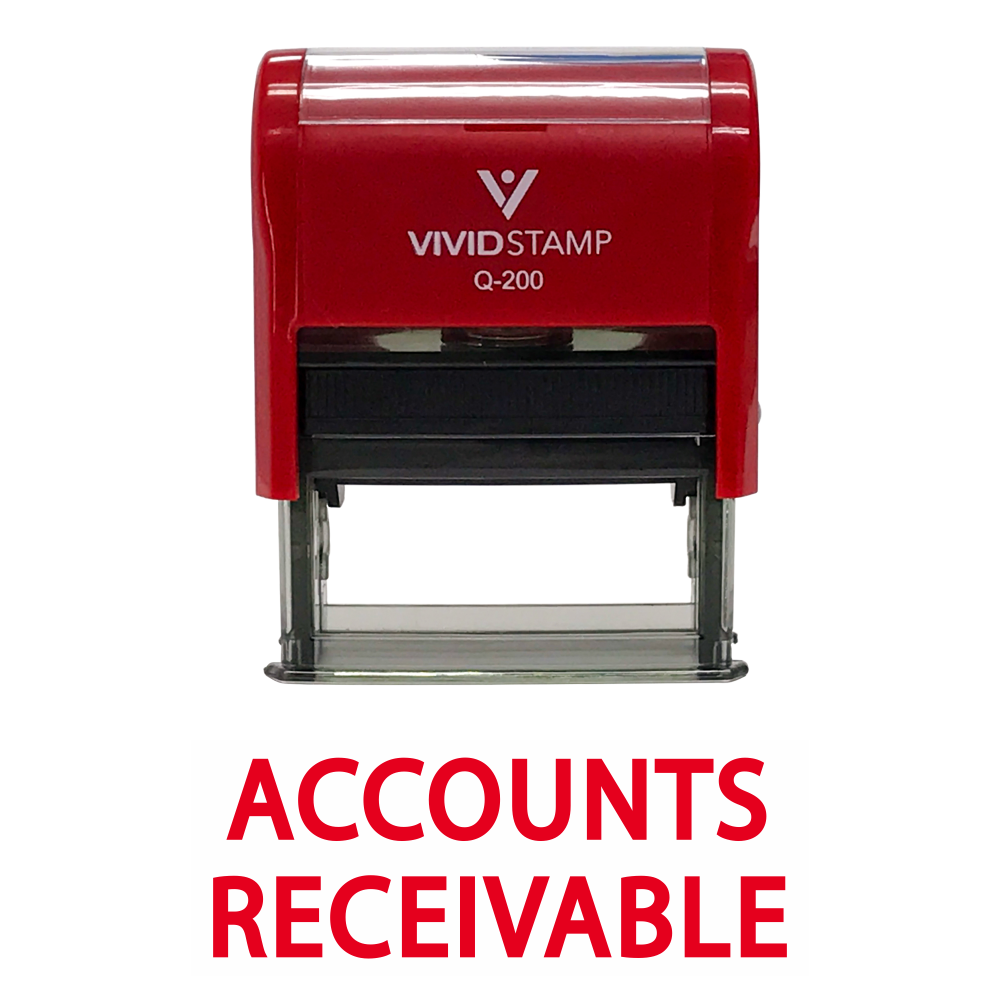 Accounts Receivable Self Inking Rubber Stamp