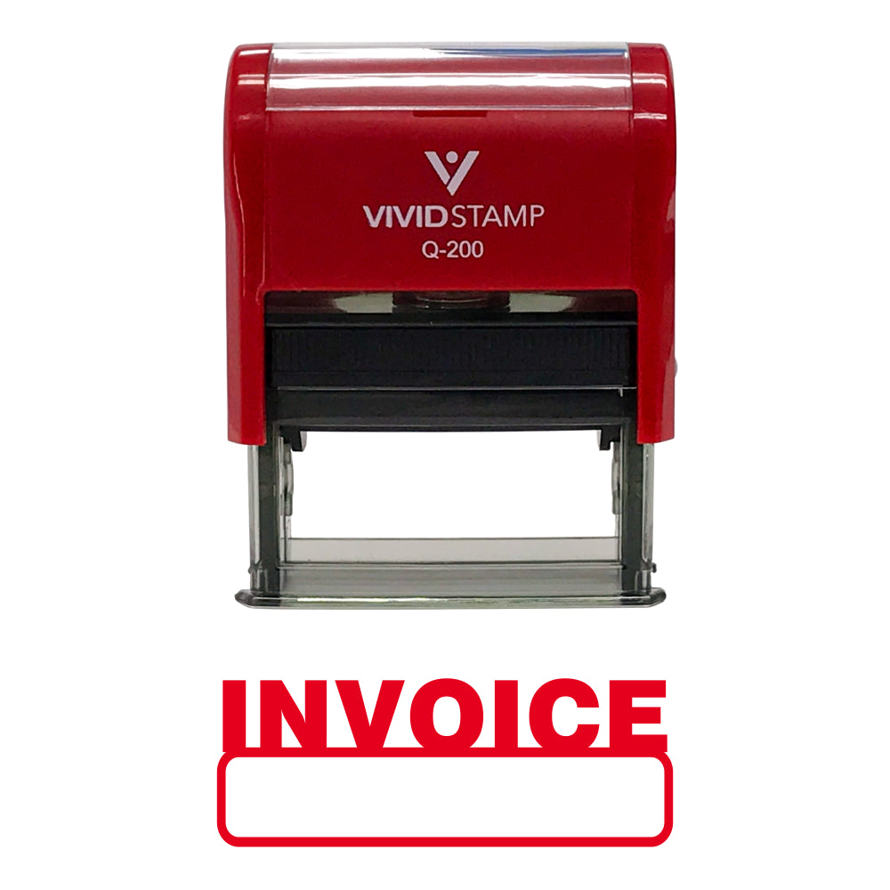 Basic Invoice Self Inking Rubber Stamp