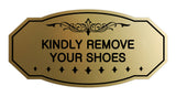 Victorian Kindly Remove Your Shoes Sign