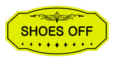 Victorian Shoes Off Sign