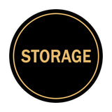 Black / Gold Signs ByLITA Circle Storage Sign