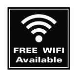 FREE WIFI AVAILABLE Wall / Door Sign