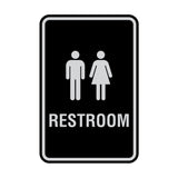 Portrait Round Unisex Restroom Sign