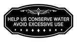 Victorian Help Us Conserve Water Avoid Excessive Use Sign