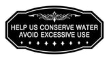 Victorian Help Us Conserve Water Avoid Excessive Use Sign