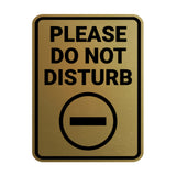 Portrait Round Please Do Not Disturb Wall or Door Sign