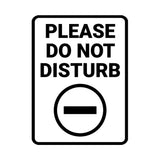 Portrait Round Please Do Not Disturb Wall or Door Sign