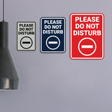 Portrait Round Please Do Not Disturb Wall or Door Sign