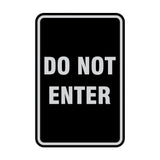 Portrait Round Do Not Enter Sign