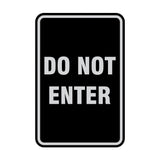 Portrait Round Do Not Enter Sign