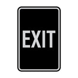 Portrait Round Exit Sign