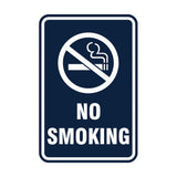 Portrait Round No Smoking Sign
