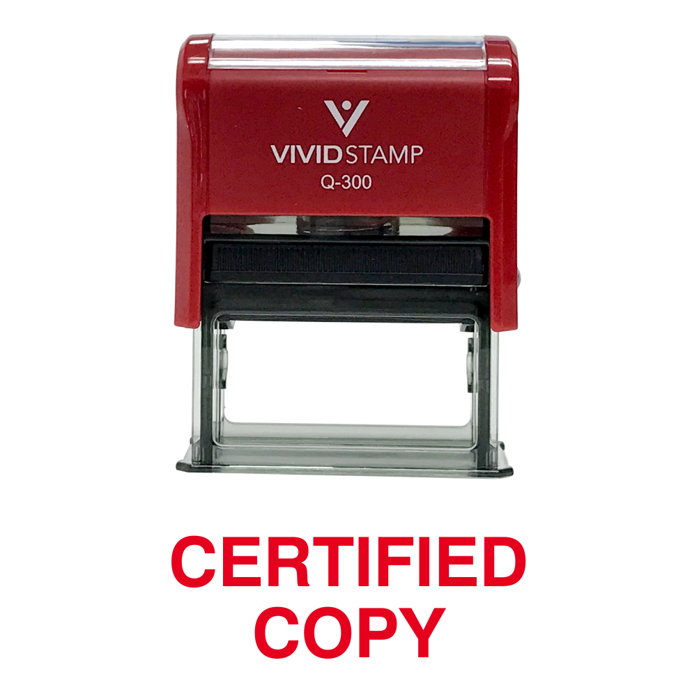 Certified Rubber Stamp