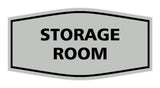 Light Gray / Black Signs ByLITA Fancy Storage Room Sign