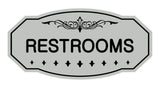 Victorian Restrooms Sign