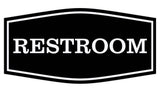 Fancy Restroom Sign