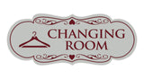 Signs ByLITA Designer Changing Room Sign with Adhesive Tape, Mounts On Any Surface, Weather Resistant, Indoor/Outdoor Use