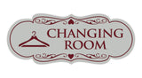 Signs ByLITA Designer Changing Room Sign with Adhesive Tape, Mounts On Any Surface, Weather Resistant, Indoor/Outdoor Use